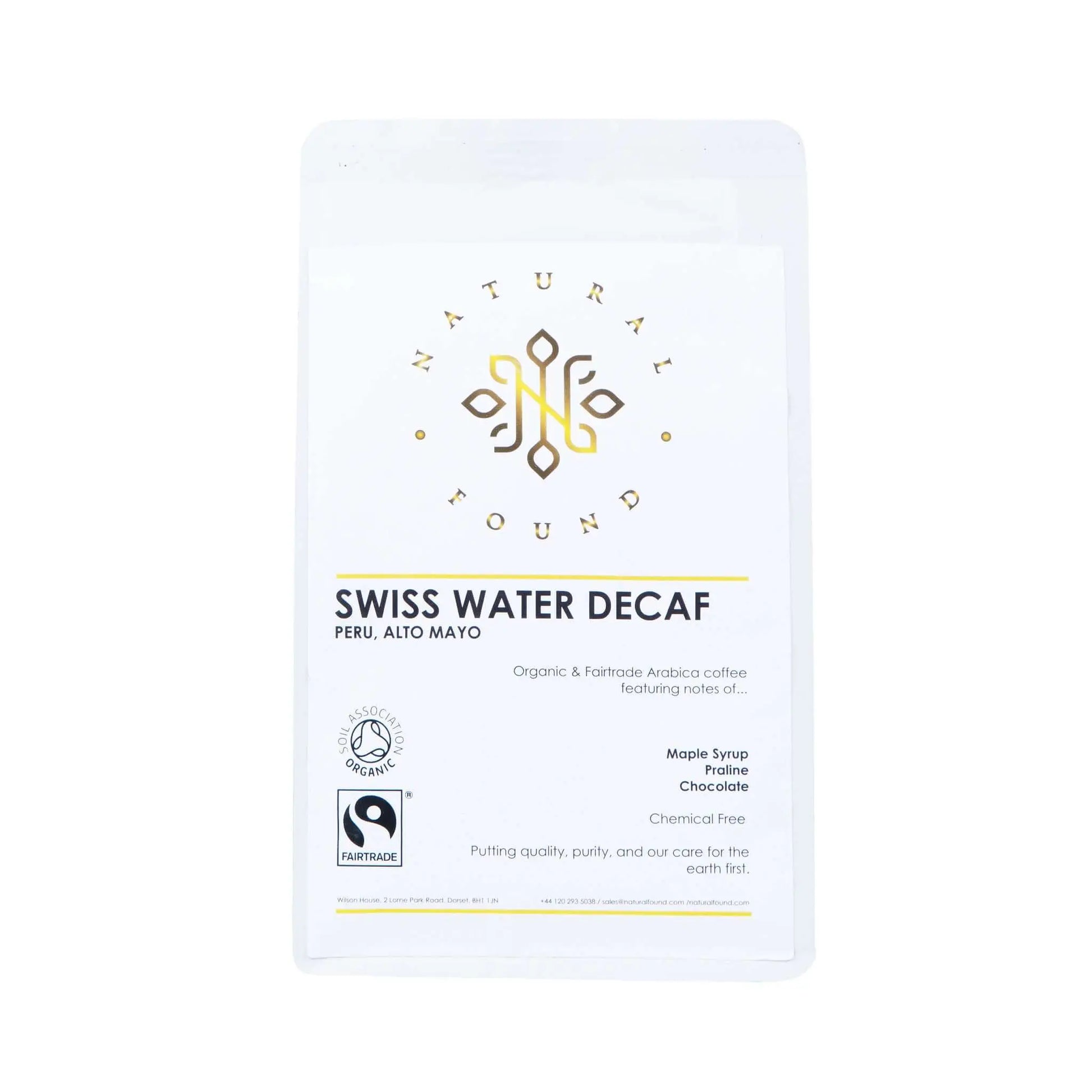 Organic Decaf Coffee Swiss Water Process Chemical Free Natural Found